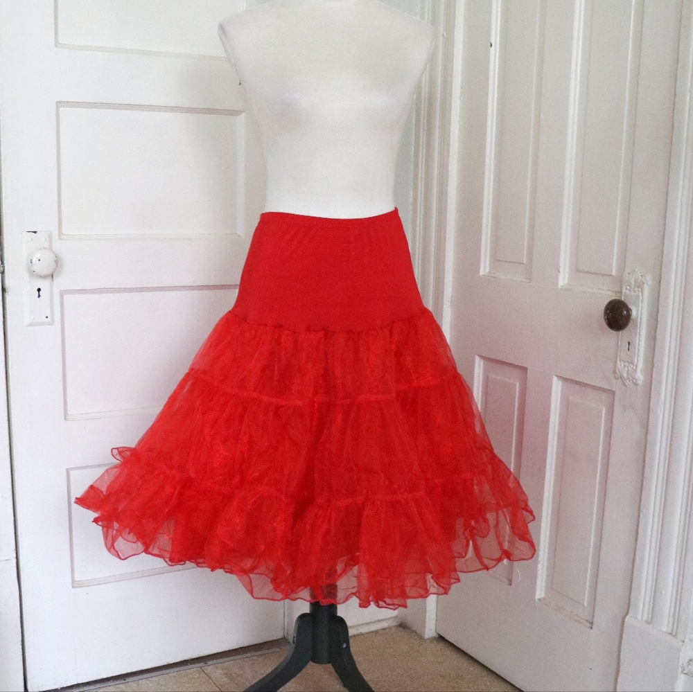 50s Red Petticoat